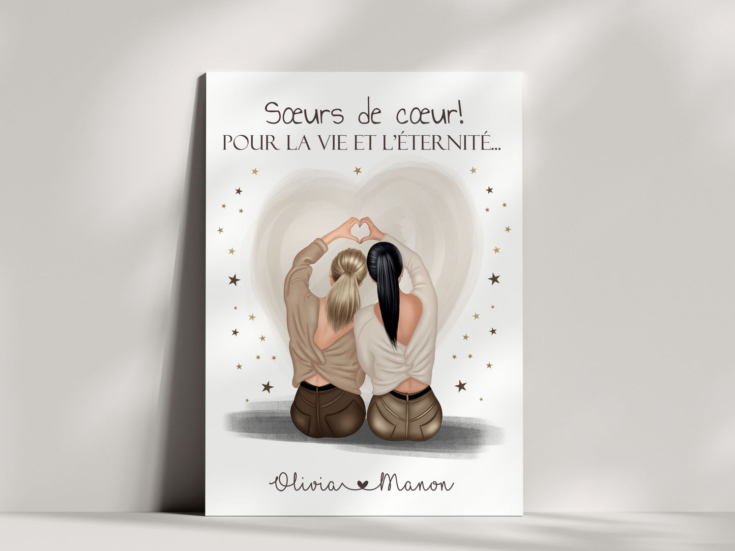 Affiche Personnalisée Meilleure Amie - Créez Votre Affiche Unique NinsPetitspapiers
