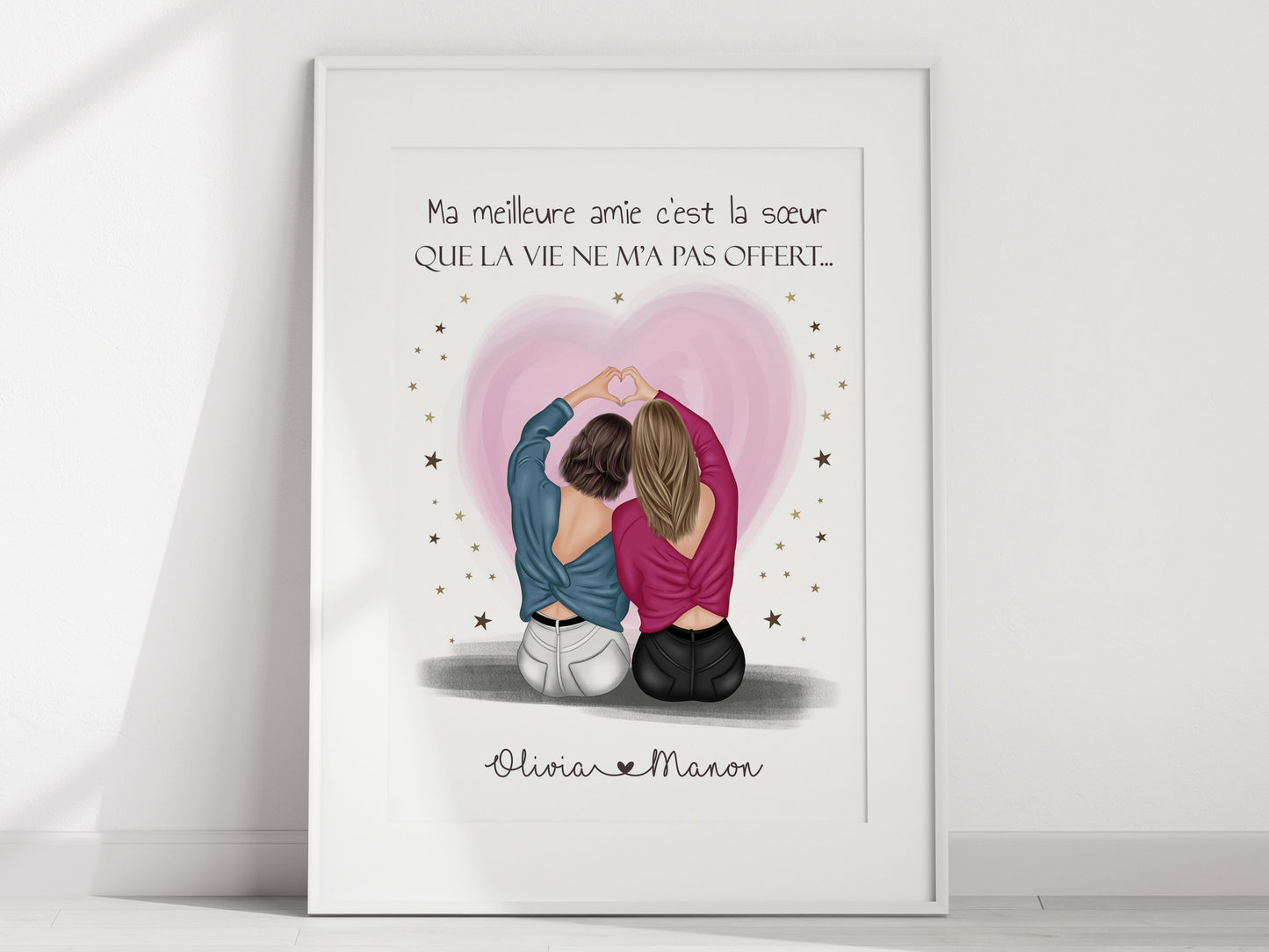 Affiche Personnalisée Meilleure Amie - Créez Votre Affiche Unique NinsPetitspapiers