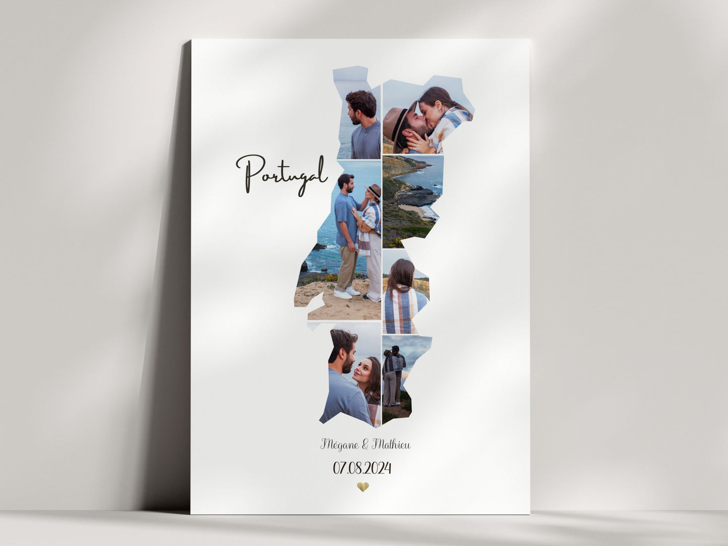 PORTUGAL, AFFICHE PERSONNALISÉE CARTE PHOTO COLLAGE NinsPetitspapiers