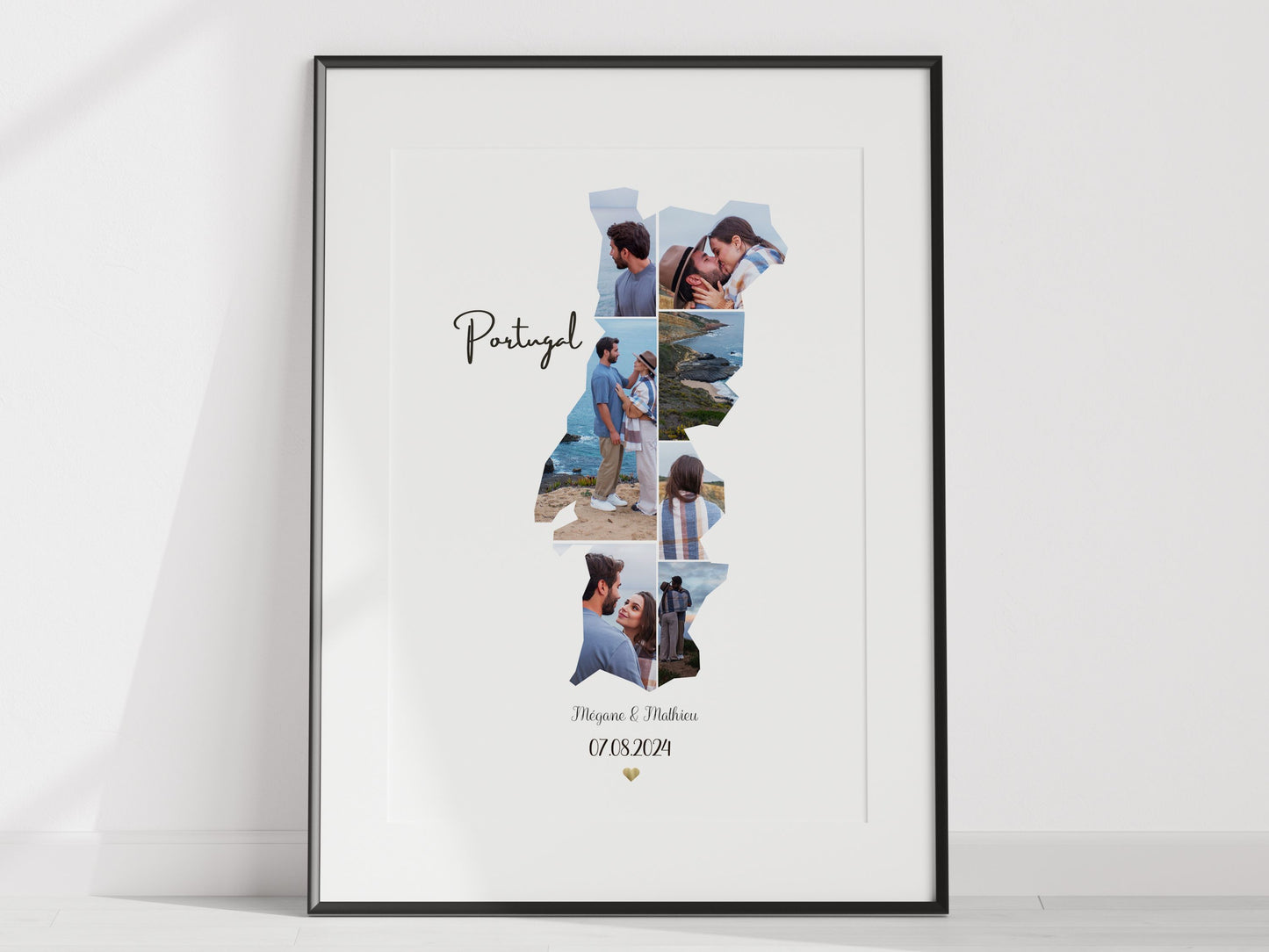 PORTUGAL, AFFICHE PERSONNALISÉE CARTE PHOTO COLLAGE NinsPetitspapiers