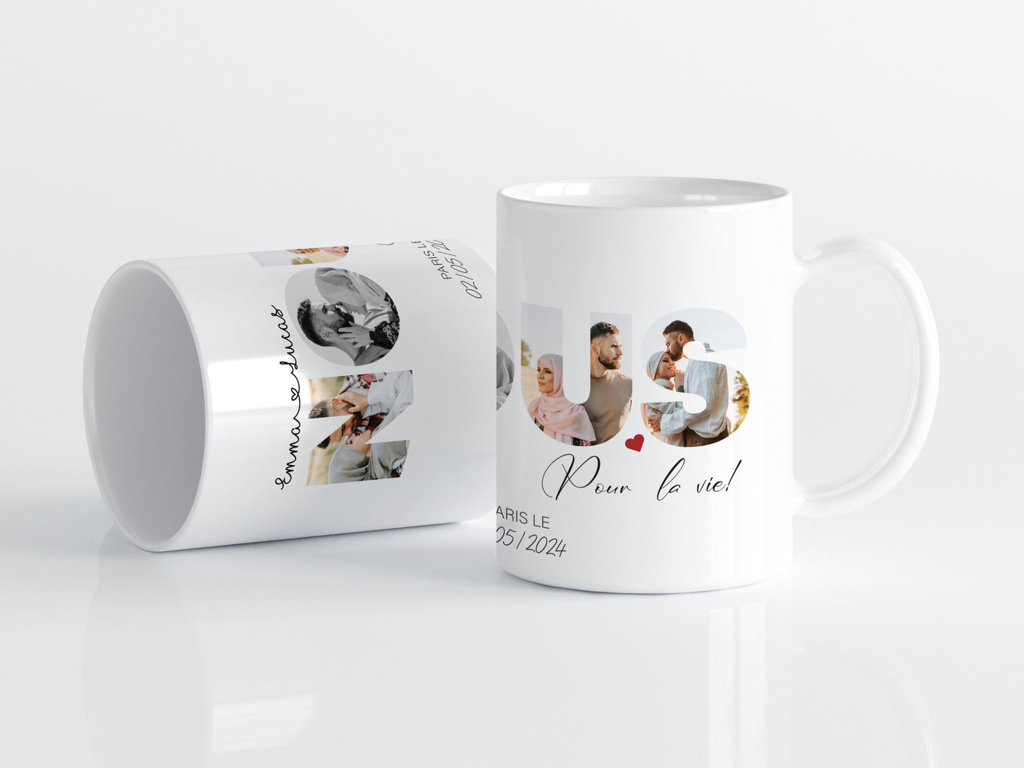Mug Personnalisé NOUS avec Photos | Cadeau Couple Original ❤️