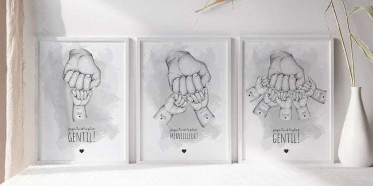 Cadeaux personnalisés pour la Fête des Pères avec mug et affiche personnalisés