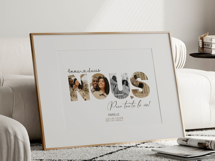 affiches personnalisées pour un couple cadeau unique et original affiche carte de ville la ou tout a commencé