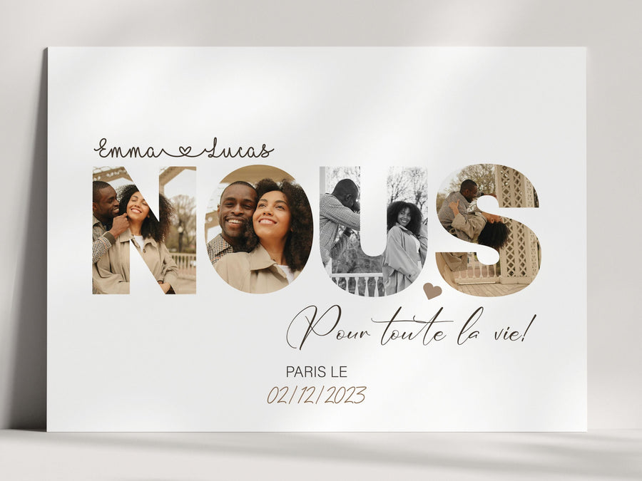 Affiche famille personnalisée nous