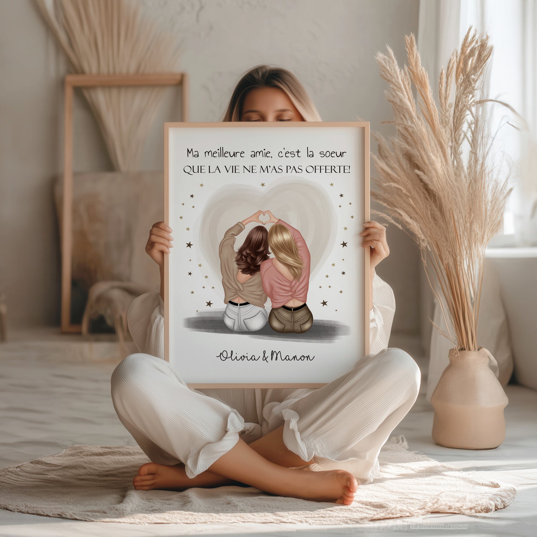 Affiche personnalisée Nounou avec photos souvenirs
