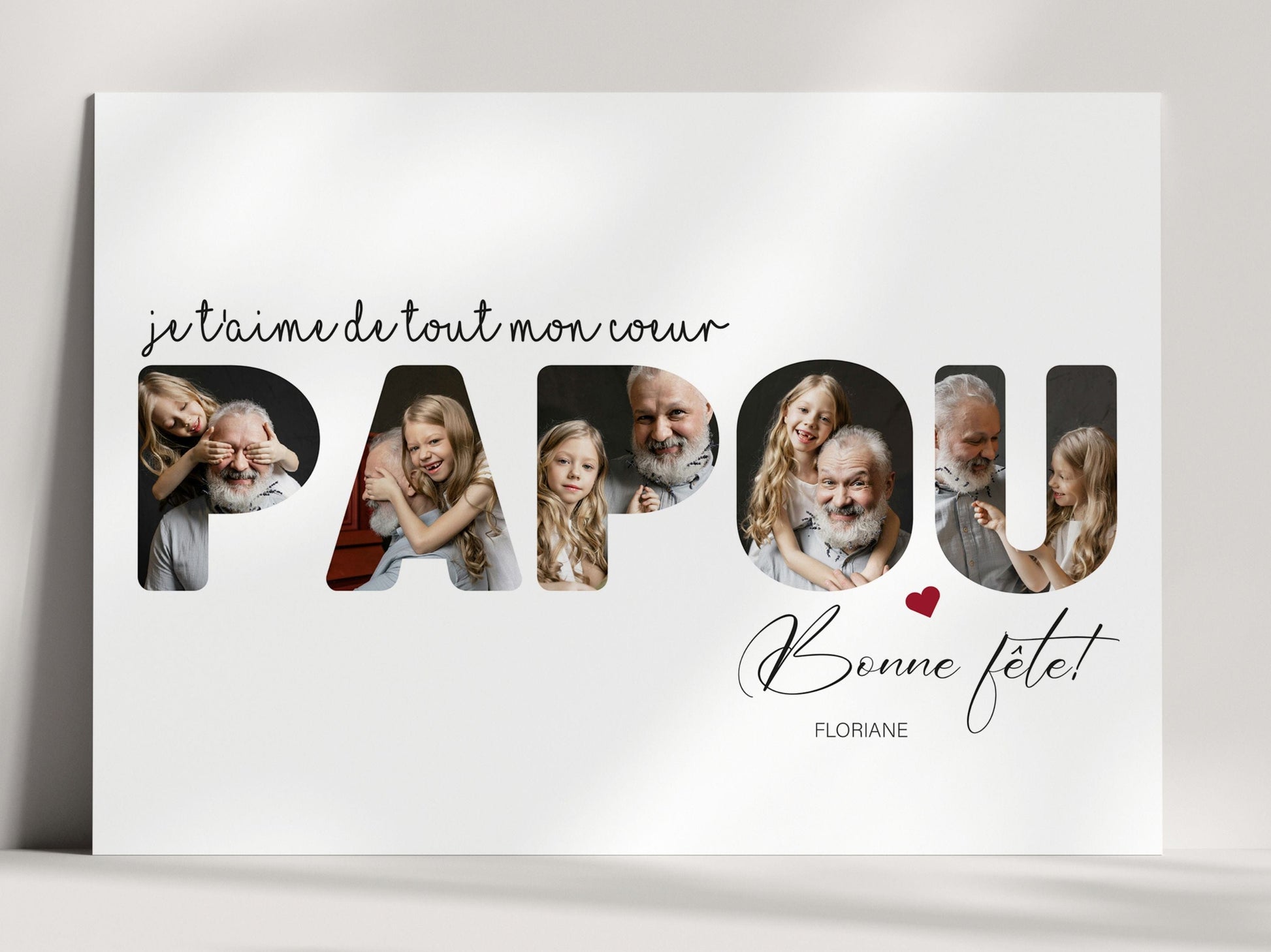 Affiche personnalisée Papou - affiche souvenir pour grand-père  NinsPetitspapiers   