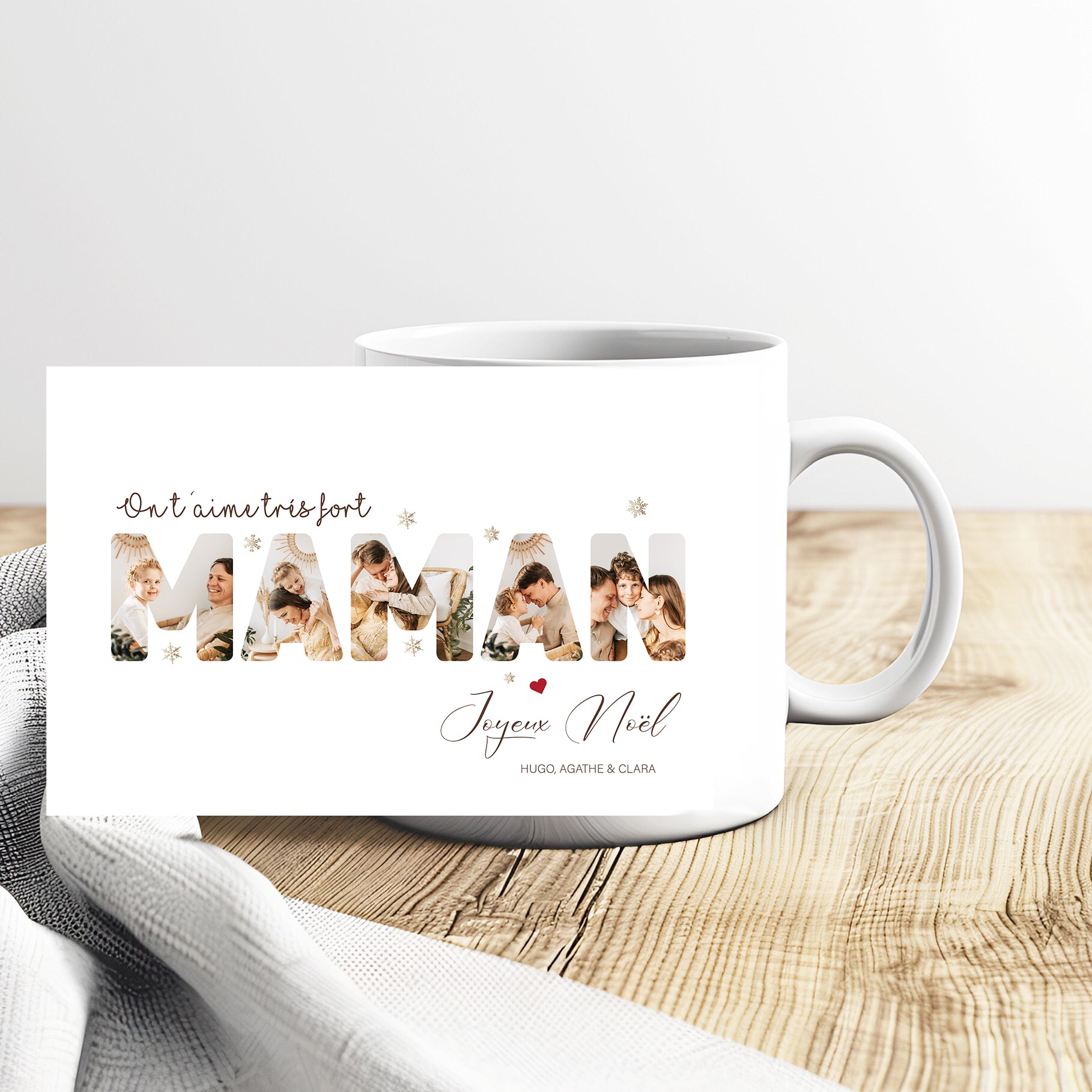 tasse personnalisées avec des photos mot maman 