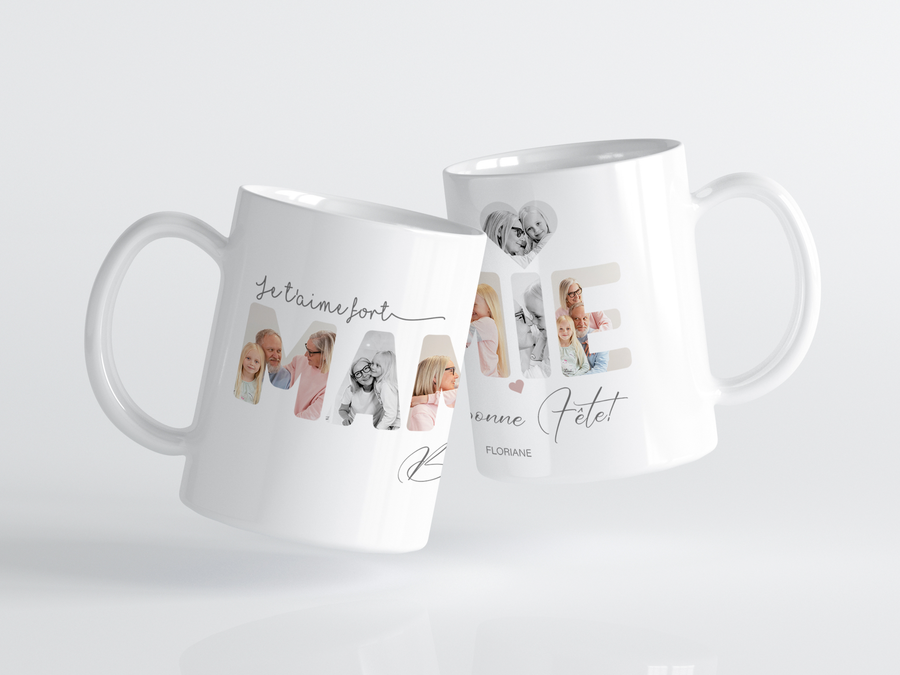 tasse avec des photos pour mamie 
