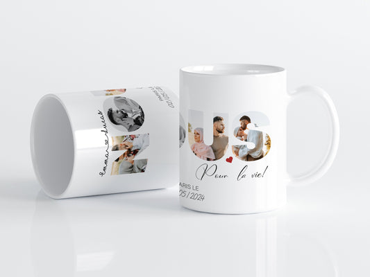 Mug Personnalisé NOUS avec Photos | Cadeau Couple Original ❤️