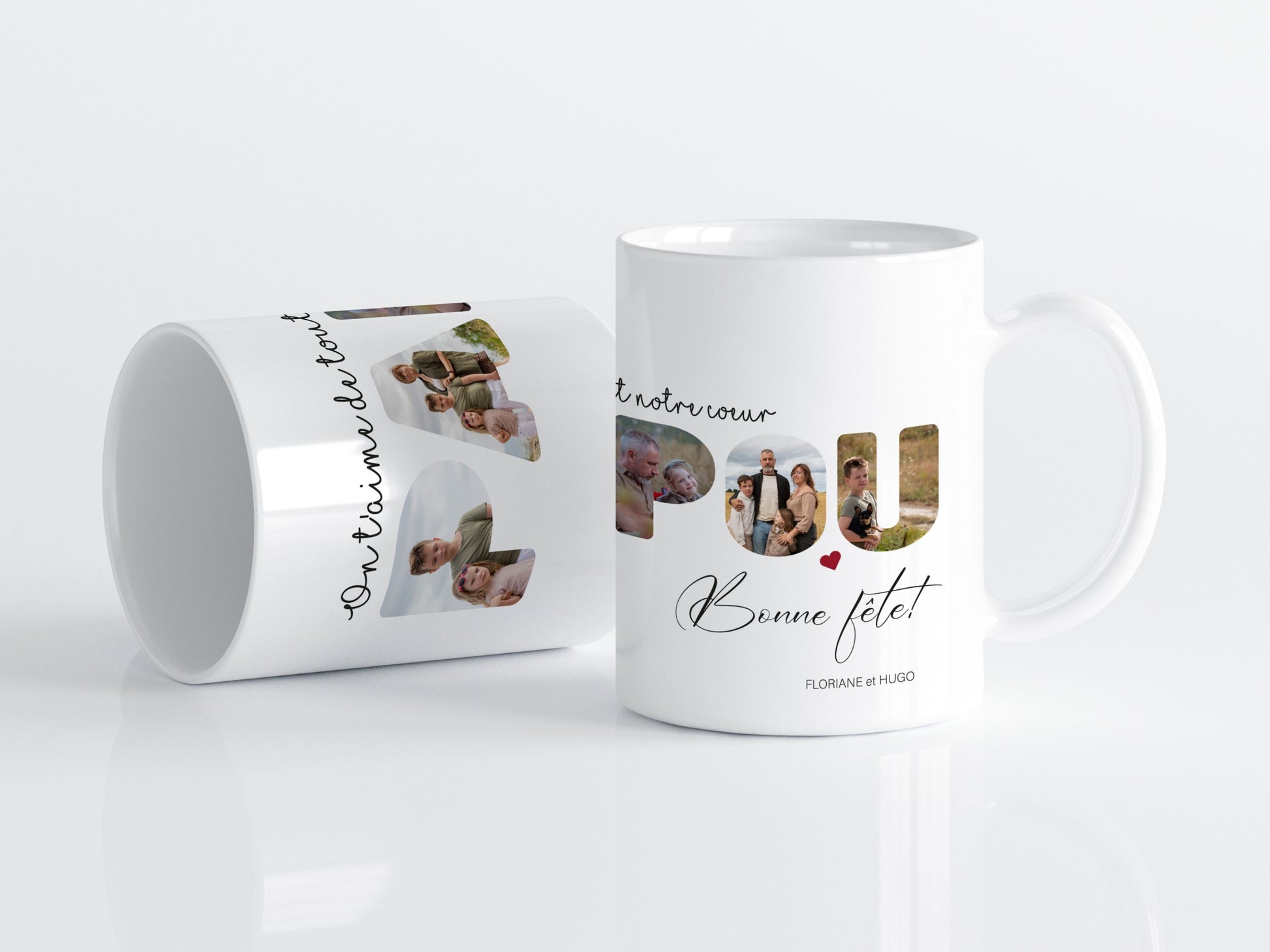 Mug Papou personnalisé assorti à l’affiche
